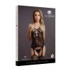 Le Désir Suspender Rhinestone Bodystocking - One Size